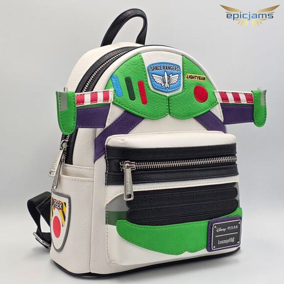 Loungefly Buzz Lightyear Wings Light up Mini Backpack New